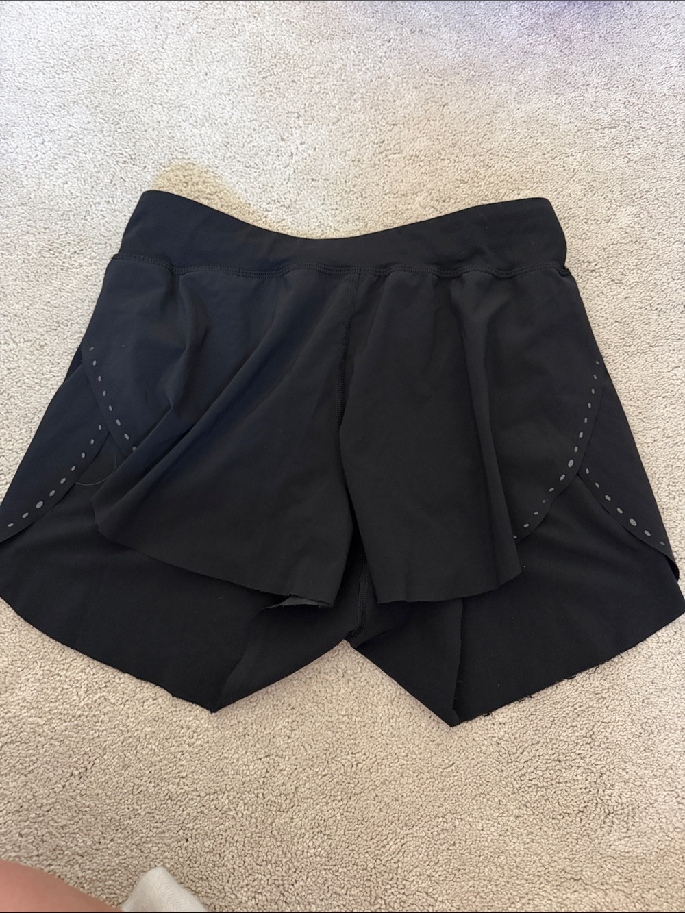 lululemon athletica Black Athletic Skort with Vent Detail
